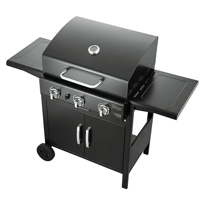 Barbacoa de gas Memphis - Número de quemadores: 3, Superficie parrilla: 55 x 44 cm, 8,4 kW