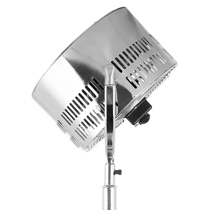 Proklima Retro-Standventilator - Silber/Schwarz, 80 W, Höhe: 135 cm - Vorderansicht