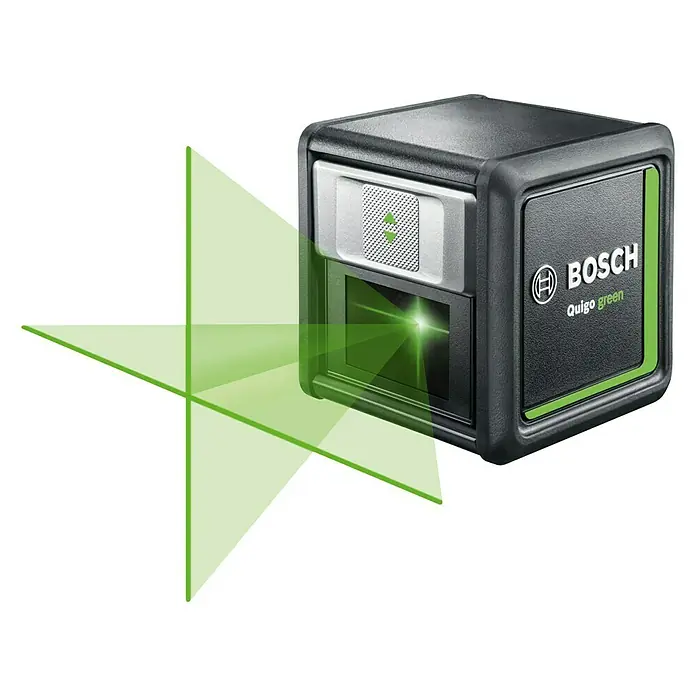 Bosch Kreuzlinienlaser Quigo Green Beam - Max. Arbeitsbereich: 12 m - Linke Seitenansicht