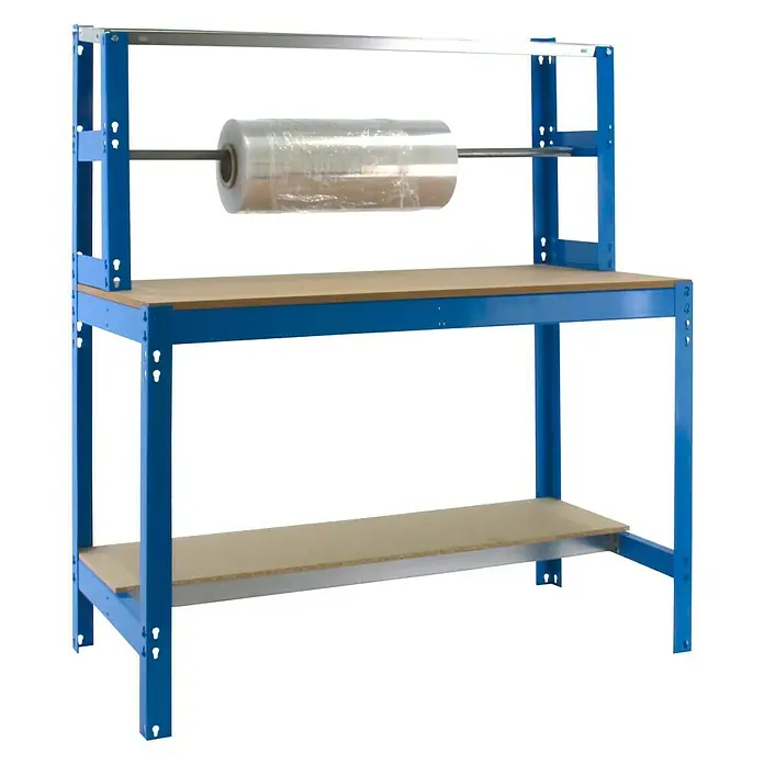 Simonrack Simonwork Banco de trabajo BT4 - L x An x Al: 76 x 121 x 144,5 cm, Capacidad de carga: 600 kg, Azul