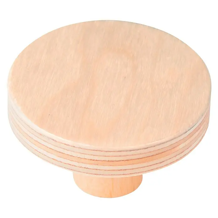 Nesu Pomo para muebles Círculo arena - Ø x Al: 80 x 27 mm, Madera, Lacado