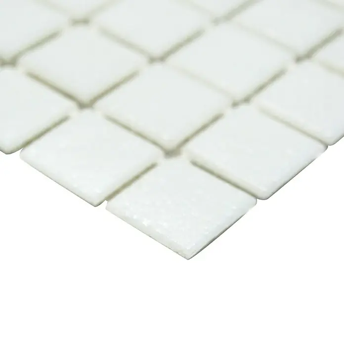 Mozaïektegel Quadrat Mix GM A 11 - 32,7 x 30,5 cm, Wit, Mat - Close-up