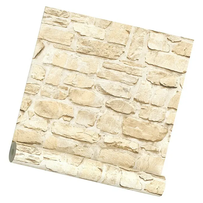 my look Diamant Vliestapete - Beige, Steinoptik, 10,05 x 0,53 m