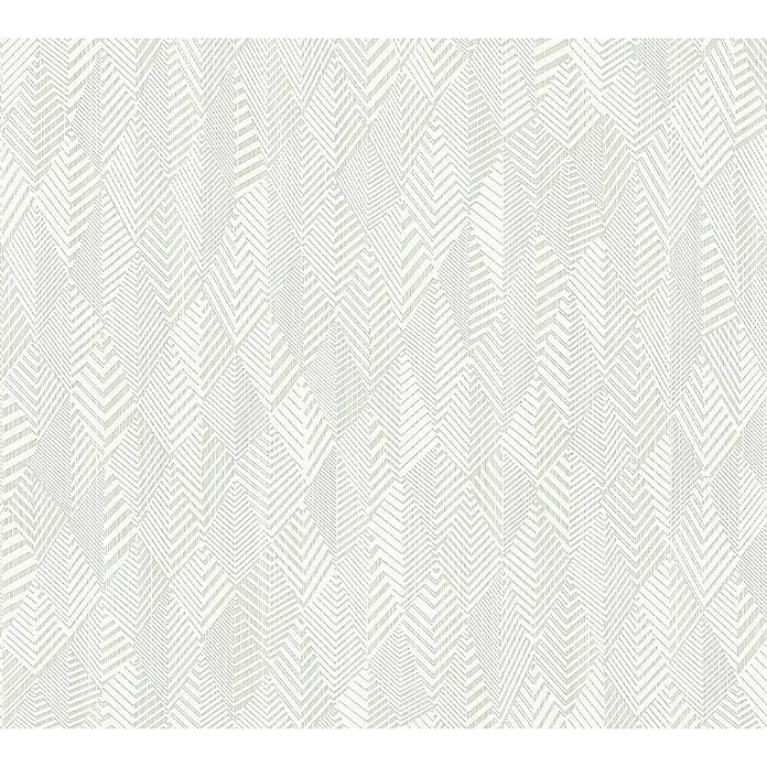 AS Creation Club Tropicana Vliestapete - Weiß, Grafisch, 10,05 x 0,53 m - Detailaufnahme