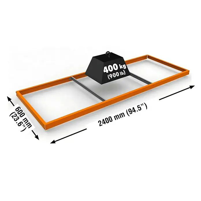 Simonrack Simonforte Estante adicional - L x An: 240 x 60 cm, Naranja
