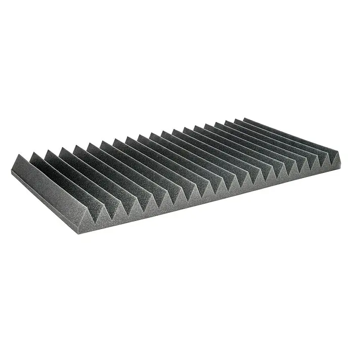 Noppenschaum - V-Profil, 100 x 50 x 7 cm, PU-Schaum - Vorderansicht