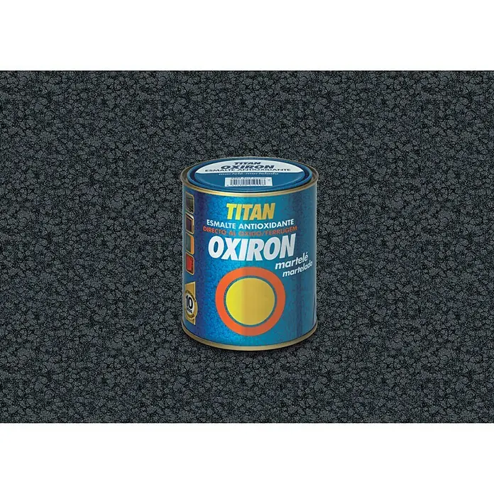 Oxiron Esmalte para metal - Gris hormigón, 750 ml, Martelé