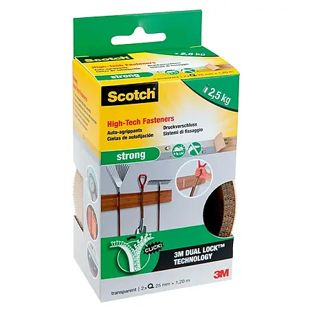 3M Scotch Tira autoadhesiva Strong transparente