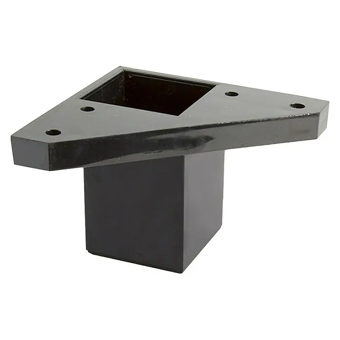 Pata para muebles 972 - L x An x Al: 4 x 8 x 6 cm, Negro