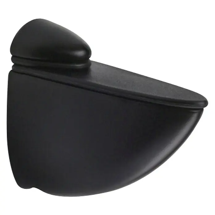 Rei Soporte de pared para estantes Pelican - L x An x Al: 6 x 7 x 2,6 cm, Carga soportada: 30 kg, Negro, Apto para: Estantes, 1 ud.