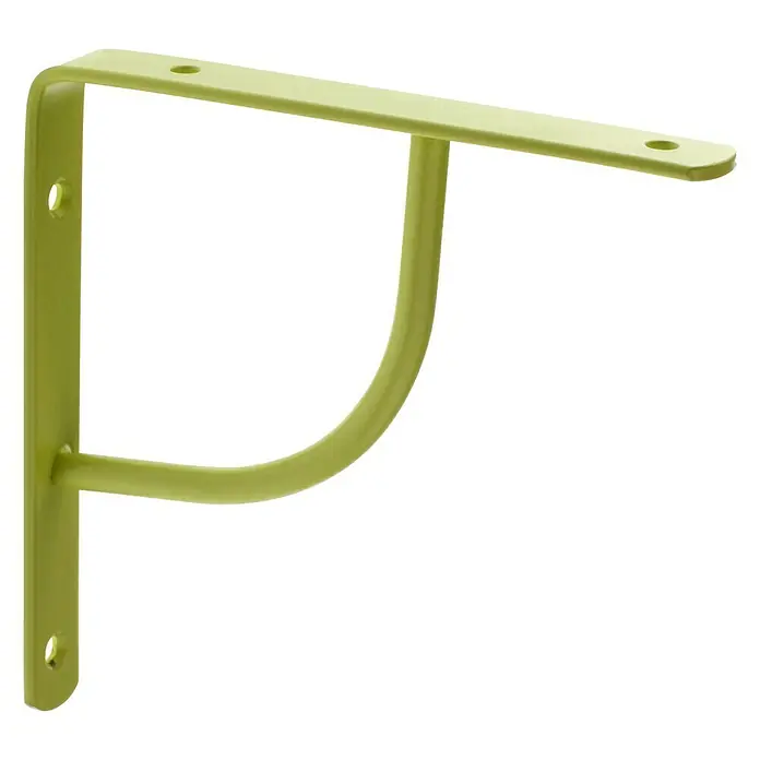 Rei Escuadra de soporte 1460 - Verde, L x An x Al: 15 x 15 x 2 cm, Carga soportada: 20 kg, Acero