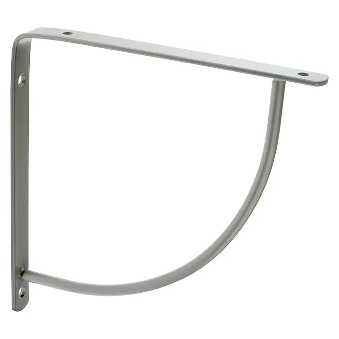 Rei Escuadra de soporte 1460 - Plateado, L x An x Al: 20 x 20 x 2 cm, Carga soportada: 30 kg, Acero