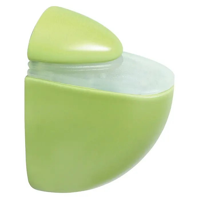 Rei Soporte de pared para estantes Pelican - L x An x Al: 5,4 x 4,1 x 2,6 cm, Carga soportada: 25 kg, Verde, Apto para: Estantes, 1 ud.