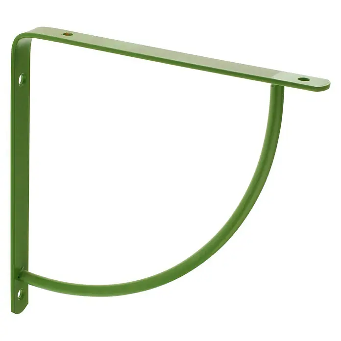 Rei Escuadra de soporte 1460 - Verde, L x An x Al: 20 x 20 x 2 cm, Carga soportada: 30 kg, Acero