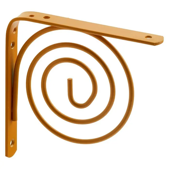 Rei Escuadra de soporte 1463 - Naranja, L x An x Al: 15 x 15 x 2 cm, Carga soportada: 20 kg, Acero
