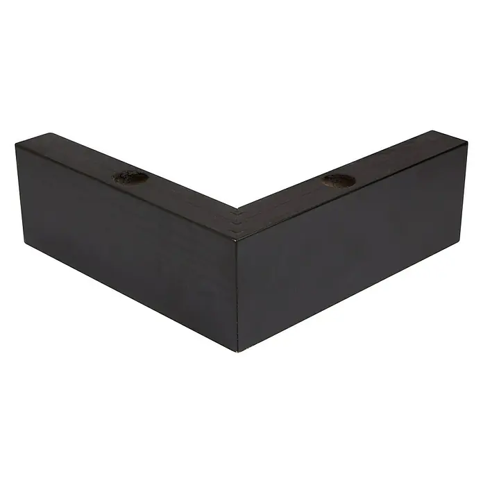 Pata para muebles Buche - L x An x Al: 19 x 19 x 6 cm, Marrón