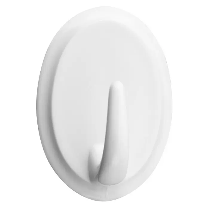 Inofix Colgador adhesivo 2063 - 2 ud., Blanco, Ovalada