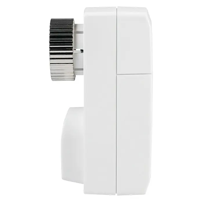 Homematic IP Heizkörper-Thermostat HmIP-eTRV-C - Batteriebetrieben, 4,8 x 5,1 x 9,8 cm - Linke Seitenansicht
