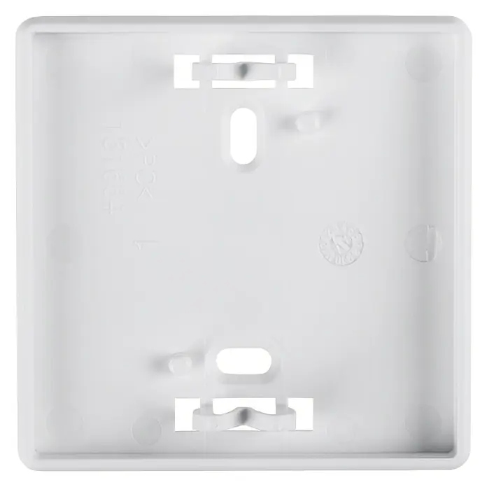 Homematic IP Wandhalterung HmIP-SF-2 - Weiß, 12 x 60 x 60 mm, Für Geräte im 55er-Format - Vorderansicht