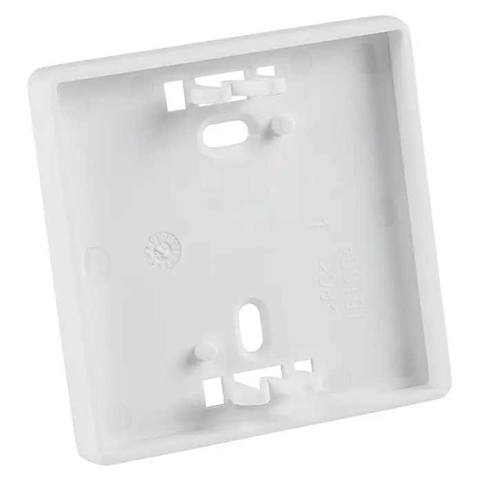 Homematic IP Wandhalterung HmIP-SF-2 - Weiß, 12 x 60 x 60 mm, Für Geräte im 55er-Format - Rechte Seitenansicht