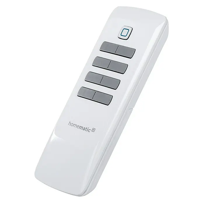 Homematic IP Funkfernbedienung HmIP-RC8 - 300 m (Freifeld), Weiß, 19 x 46 x 131 mm - Linke Seitenansicht