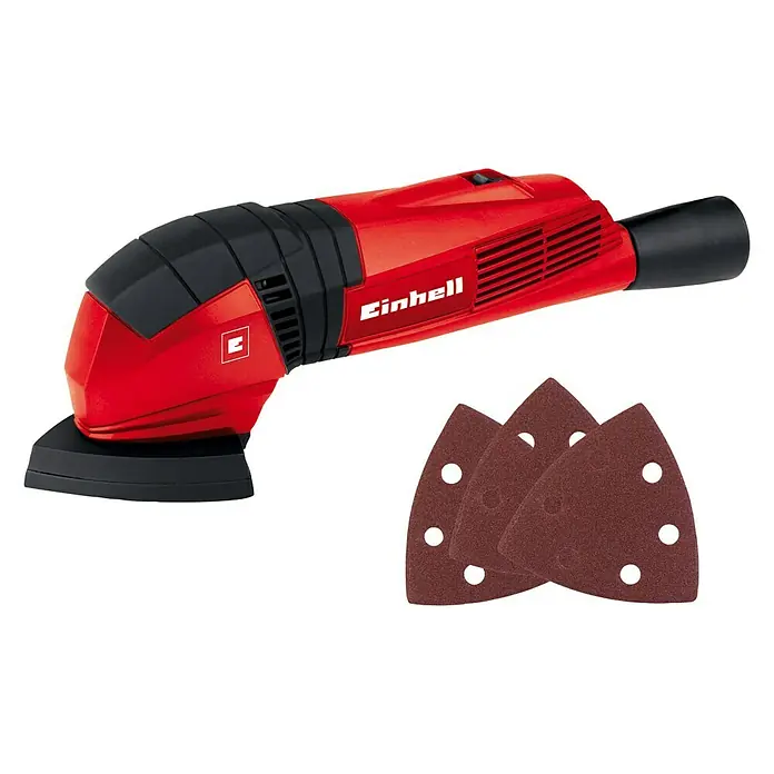 Einhell Deltaschleifer TC-DS 19 - 190 W, Schleifplatte: 90 x 90 x 90 mm mit Klettverschluss