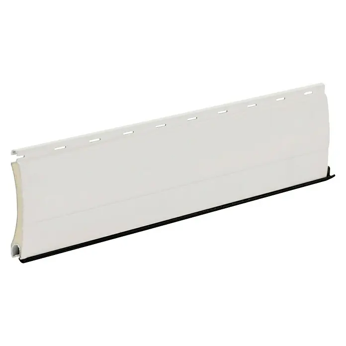 Lama de persiana terminal - Largo: 2 m, Blanco, Junta de goma, Aluminio