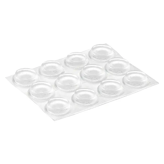 Inofix Adhesivo antideslizante 4051-2 - Diámetro: 13 mm, Transparente, Pegado, 14 piezas