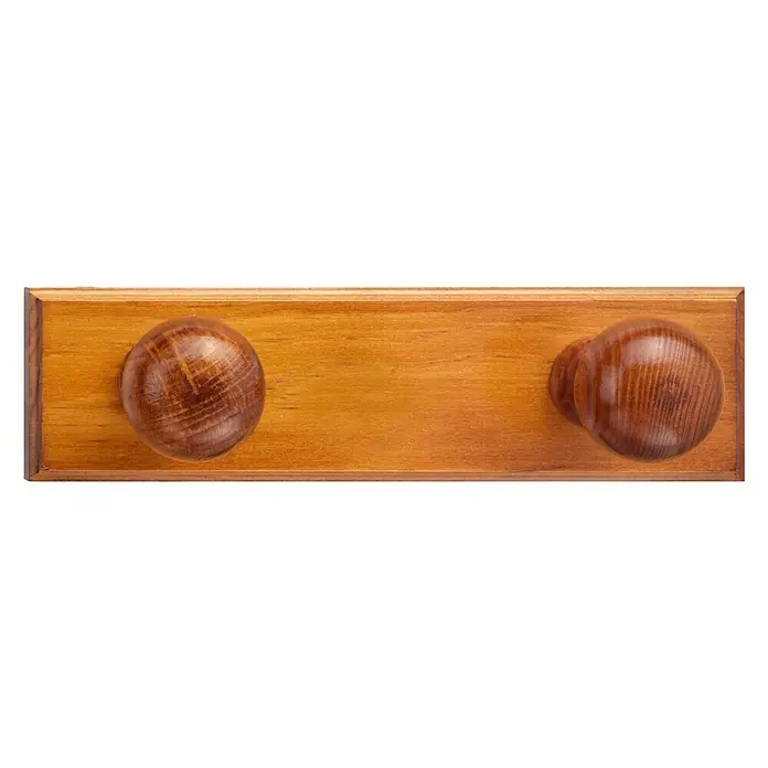 Inofix Perchero 1462 - L x An x Al: 22 x 6 x 7 cm, Número de ganchos: 2 ud., Natural