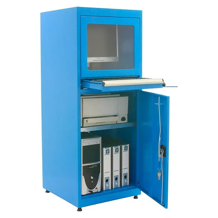 Simonrack Simonlocker Armario metálico Computer - L x An x Al: 60 x 56 x 140 cm, 1 repisa para el teclado