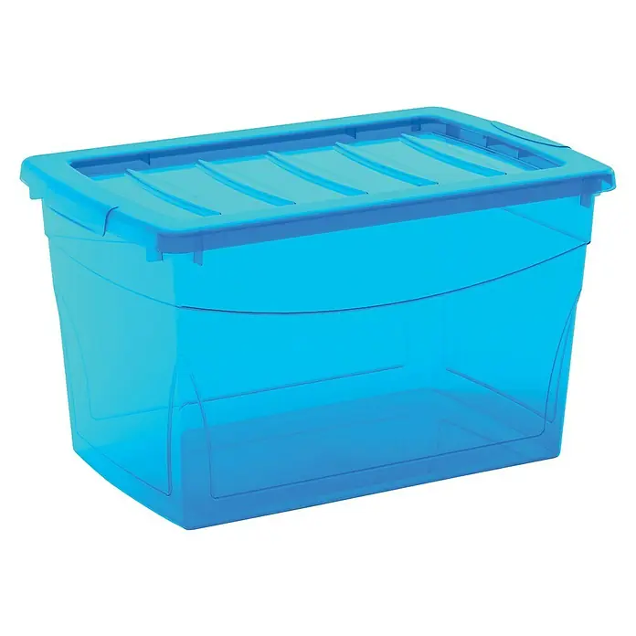 Keter Omnibox Aufbewahrungsbox M - L x B x H: 47 x 27,5 x 30 cm, Plastik, Blau