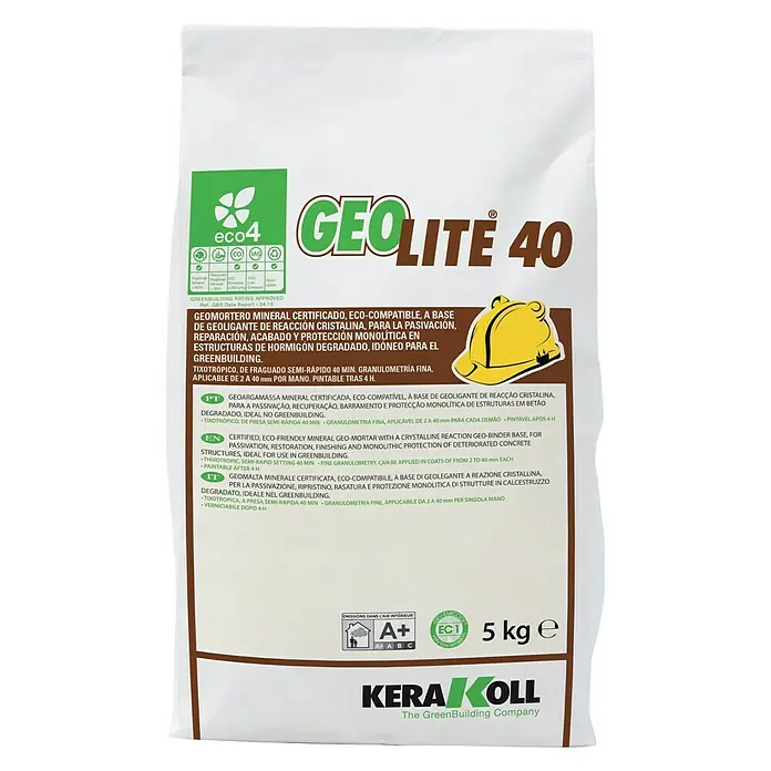 Kerakoll Mortero de reparación rápida Geolite 40 - 5 kg