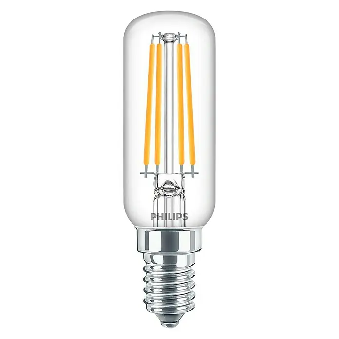 Philips Bombilla LED Classic T25 - 4,5 W, E14, Color de luz: Blanco cálido, Redonda