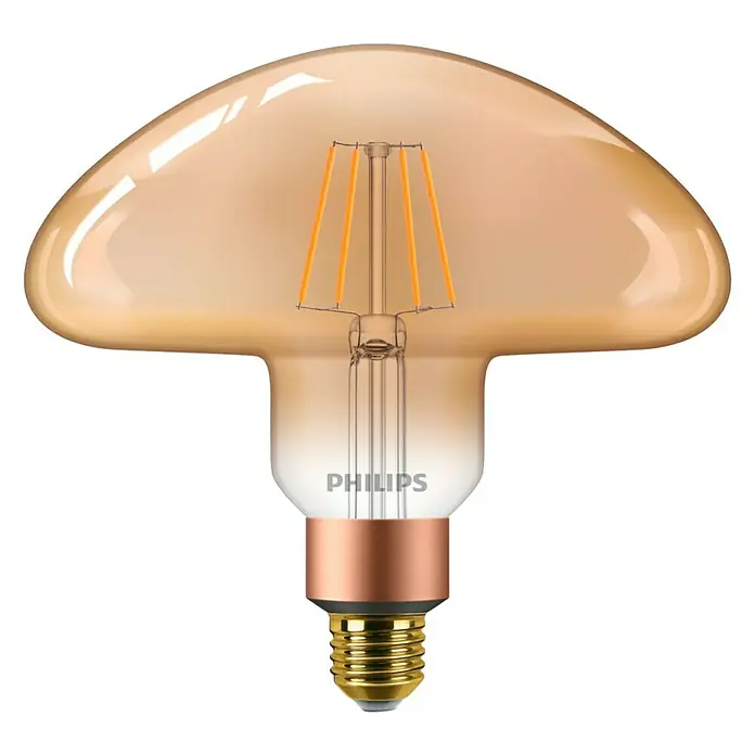 Philips Bombilla LED Vintage Gold - 5 W, E27, Color de luz: Blanco cálido, Intensidad regulable, Especial