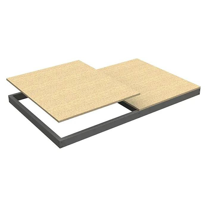 Simonrack Ecoforte Estante adicional Chipboard - L x An: 180 x 45 cm, Galvanizado