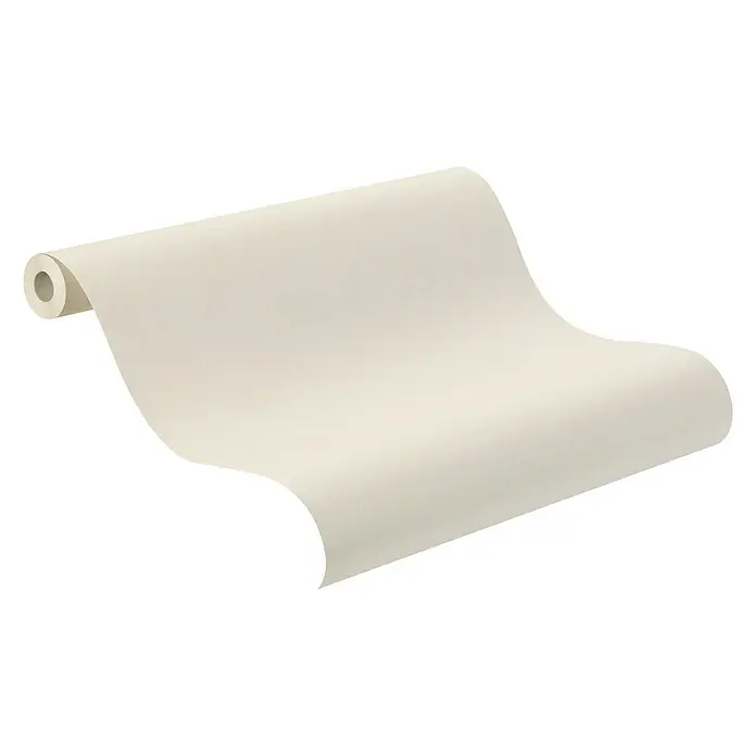 Rasch Bambino Papiertapete - Creme, Uni, 10,05 x 0,53 m - Anwendungsbeispiel