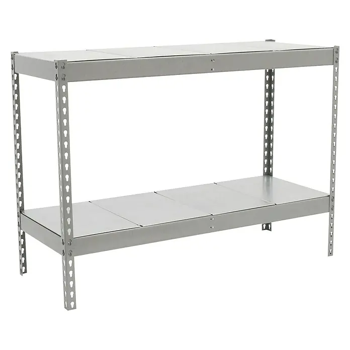 Simonrack Ecoforte Estructura de estantería Metal - L x An x Al: 75 x 120 x 90 cm, Capacidad de carga: 400 kg/balda, Número de baldas: 2 ud., Galvanizado