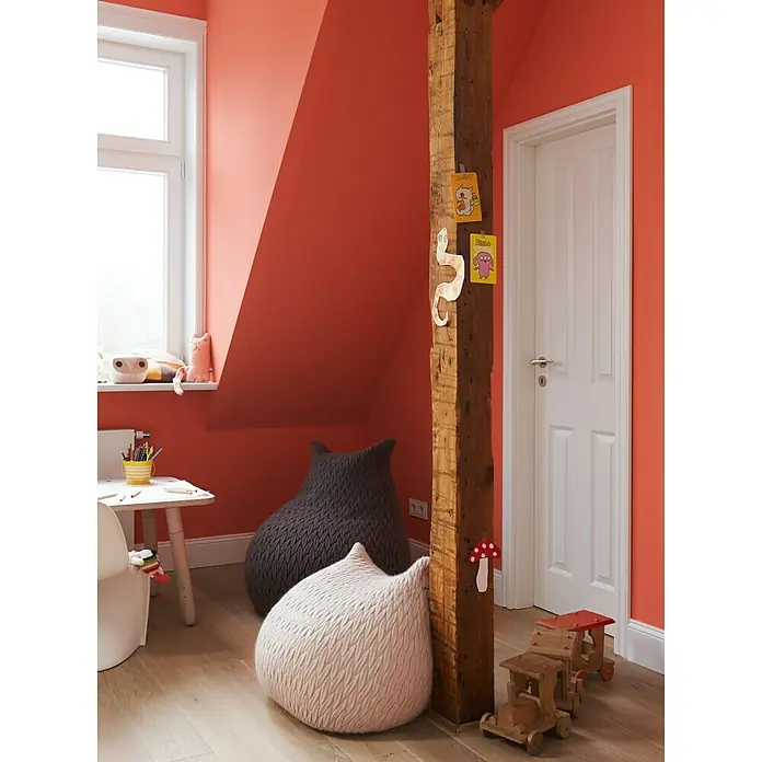 Alpina Wandfarbe Feine Farben - 2,5 l, Spiel der Korallen, No. 25 - Leuchtendes Orange, Matt - Stimmungsaufnahme