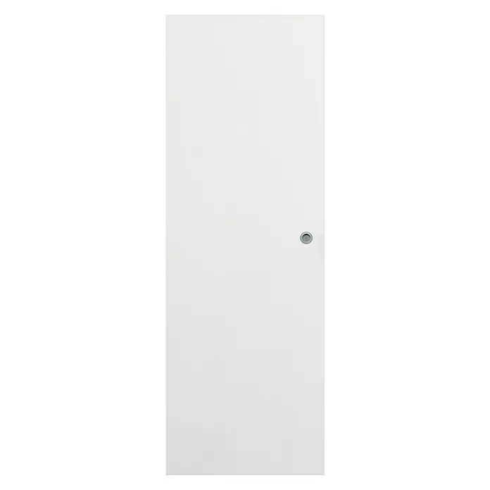 Solid Elements Puerta corredera de madera alveolar Blanca con uñero - 62,5 x 203 cm, Blanco, Alveolar
