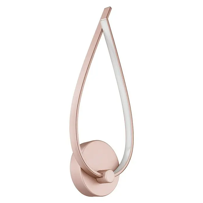Eglo Palozza Aplique de pared LED Palozza - 11 W, L x An x Al: 17 x 6 x 42,5 cm, Oro rosa, Blanco cálido