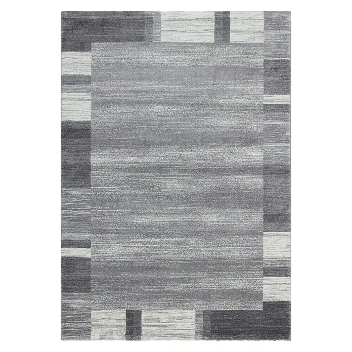 Kurzflorteppich 500 - Silber, 150 x 80 cm, 100 % Polypropylen (Flor) - Ansicht von oben