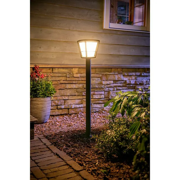 Philips Hue LED-Außenwegleuchte White & Color Ambiance Econic - 1-flammig, 15 W, Lichtfarbe: Mehrfarbig, IP44