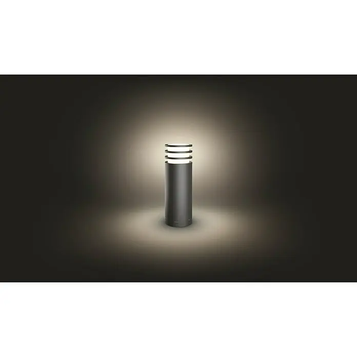 Philips Hue LED-Sockelleuchte Lucca - 1-flammig, 9,5 W, Warmweiß, IP44