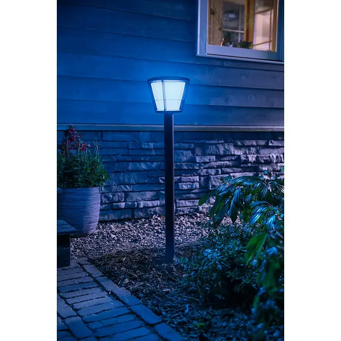 Philips Hue LED-Außenwegleuchte White & Color Ambiance Econic - 1-flammig, 15 W, Lichtfarbe: Mehrfarbig, IP44