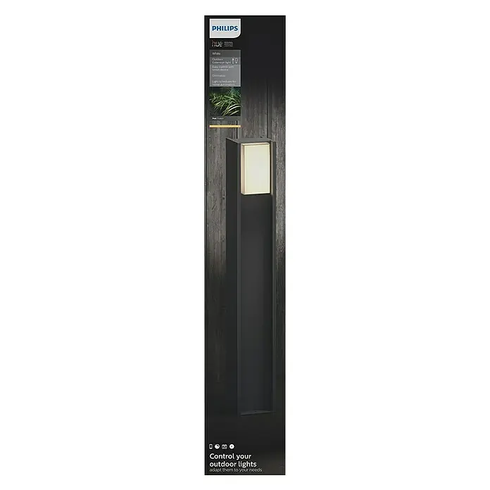 Philips Hue LED-Wegeleuchte Turaco - 80,2 cm, Aluminium, Lichtfarbe: Warmweiß