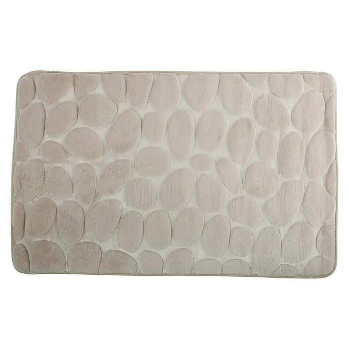 MSV Alfombra para baño Piedras - 40 x 60 cm, Beige