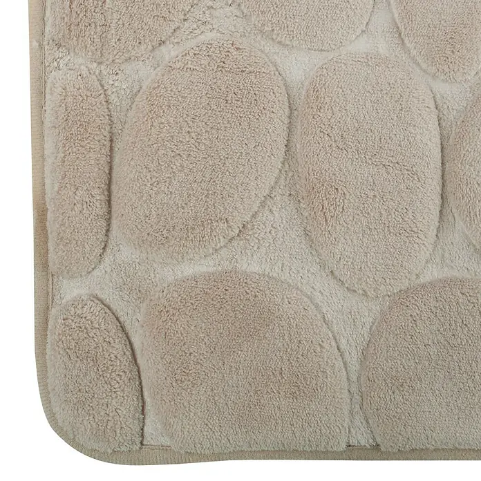 MSV Alfombra para baño Piedras - 40 x 60 cm, Beige