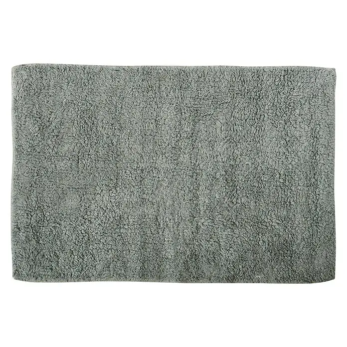 MSV Alfombra para baño - 45 x 70 cm, Gris, 100% algodón