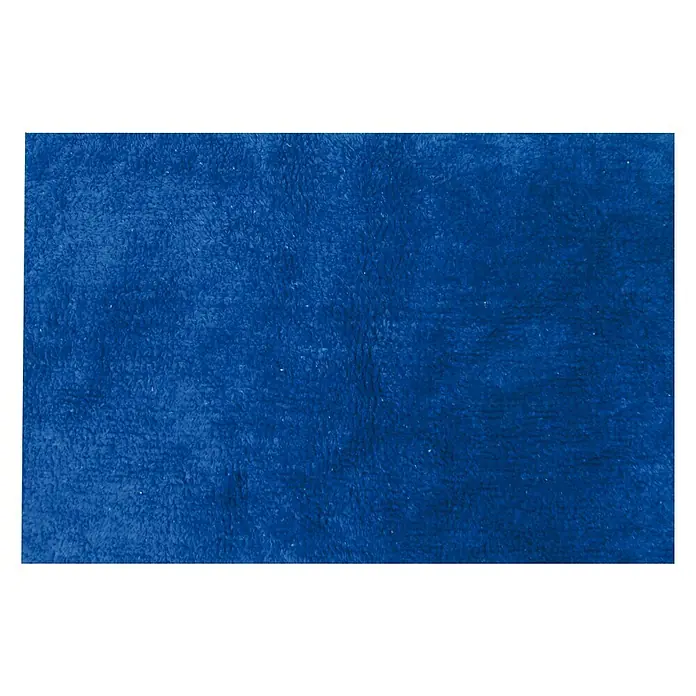 MSV Alfombra para baño - 45 x 70 cm, Azul oscuro, 100% algodón