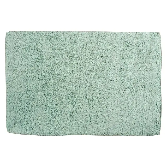 MSV Alfombra para baño - 45 x 70 cm, Verde pastel, 100% algodón